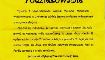 Podziękowanie