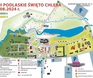 XXII Podlaskie Święto Chleba - plan sytuacyjny wydarzenia