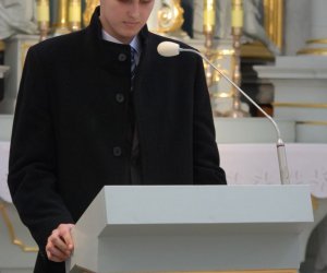 Prezentacja palm na Mszy Świetęj