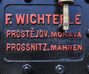 Najstarsza lokomobila parowa w Muzeum Rolnictwa im. ks. Krzysztofa Kluka w Ciechanowcu