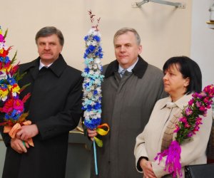 Prezentacja palm na Mszy Świetęj