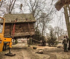 Translokacja spichlerza w zagrodzie leśnej
