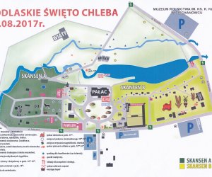 Mapa parkingów i Plan sytuacyjny XVII Podlaskiego Święta Chleba