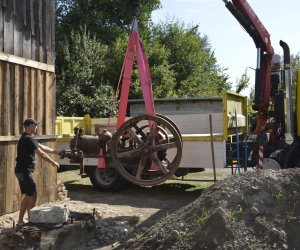 Nowy silnik gazowy w Muzeum Rolnictwa w Ciechanowcu